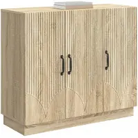 vidaXL Buffet en chêne Sonoma 89 x 34,5 x 77 cm, aggloméré