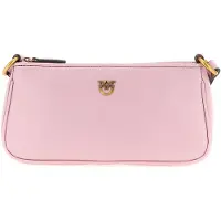 Pinko sac à épaule bandoulière Half Moon Horizontal Mini Vite Light Pink + Antique Gold rose