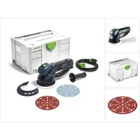 Festool Ponceuse excentrique RO 150 FEQ-Plus ROTEX à engrenages, 720 W, course de 5 mm (571805) dans un Systainer + 50 disques abrasifs P40