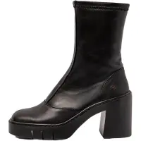 Art pour femme. 119731101003_001 Bottines en cuir noir -Hauteur du talon : 9cm (40), 8 à 10 cm, Fermeture éclair, Casuel