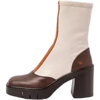 Art pour femme. 1197311X8003_0MU Bottines en cuir 1973 blanc (36), Beige, 8 à 10 cm, Fermeture éclair, Casuel