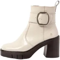 Art pour femme. 1197911ZZ003_020 1979 bottines en cuir beige (39), 8 à 10 cm, Fermeture éclair, Casuel