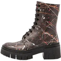 Art pour femme. 11375F126003_ESP Bottines en cuir 1375F noir (38), 3 à 5 cm, Lacets, Fermeture éclair, Casuel