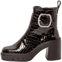 Art pour femme. 119791201003_001 Bottines en cuir 1979 Berna noir (40), 5 à 8 cm, Fermeture éclair, Casuel