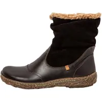 El naturalista pour femme. 2N7584010005_001 Bottines en cuir N758 Soft Nappa Noir (40), Plat, Fermeture éclair, Casuel