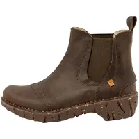 El naturalista pour femme. 2N1583220005_0G3 Bottines en cuir vert kaki Arizona (36), 1 à 3 cm, Aucun, Casuel