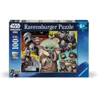 Ravensburger Puzzle pour enfants XXL « Star Wars : The Mandalorian & Grogu », 100 pièces, 12004383