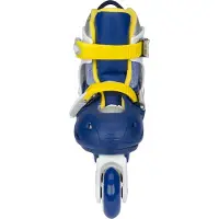 Nijdam Patins à roulettes en ligne 52SJ hardboot 82A bleu/jaune taille 27-30