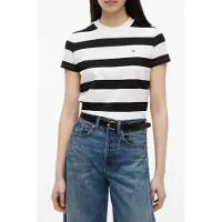 Tommy Hilfiger Dw0dw23801 Short Sleeve T-shirt Blanc,Noir XL Femme