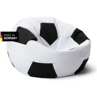 Lumaland Pouf de football Luxury - Coussin de siège de football de haute qualité de la gamme Comfortline - petit