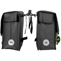 Vayox VA0446 Sacoche de vélo double face, 40 l, PVC, 40 x 35 x 47 cm, imperméable, pour vélos, fixation rapide, noir