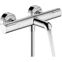 Hansgrohe robinet thermostatique de douche Ecostat Element, modèle mural, finition chrome