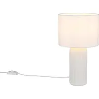 TRIO Lampe de table Blair Ø 20cm blanc