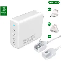4smarts Flex Pro Desktop Charger 200W 4x USB-C + adaptateur de voyage mondial