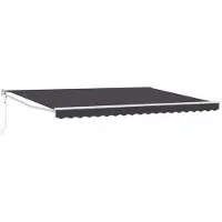 vidaXL , store enroulable anthracite, 4 x 2 mètres, polyester et métal