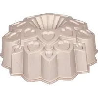 Birkmann Moule à pâtisserie Contoura Love, Moule à gâteau, Or