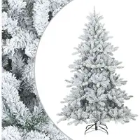 vidaXL Arbre de Noël Artificiel Moderne à Charnières Flocké avec Neige
