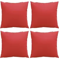 vidaXL Coussins de canapé lot de 4 rouge 60x60 cm tissu