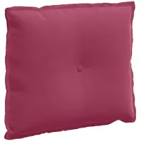 vidaXL Coussin de dossier rouge vin 60 x 50 cm en velours côtelé