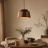 LumenXL Suspension New York bronze avec intérieur doré