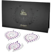 Bijoux indiscrets Ensemble de bijoux intimes « Diamants scintillants » - 3 pièces (rose-violet)