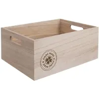 SuperMerchantEU Boîte de rangement en bois FAITE MAISON 26x16x11 cm