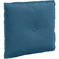 vidaXL Coussin De Dos Bleu 50 X 45 Cm Tissu En Velours Côtelé