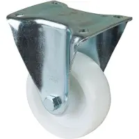 BS Rollen Roulette fixe pour charges lourdes B10 diamètre 125mm capacité de charge 600kg roue PA couleur naturelle plateau 138x110mm - N110.B10.127