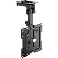 Aisens - CT43S-187 - Support pour moniteur/TV - Plafond pivotant, pliable 20Kg de Support pour moniteur/TV de 19-43, Noir