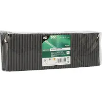 Papstar Pailles à cocktail Pure 10cm, Pailles, Noir