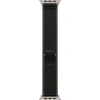 Apple Bracelet Trail Loop pour Watch | 44/45/46/49 mm - Taille M/L - Charcoal Black / Natural Titanium