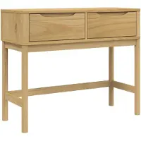 vidaXL Table console FLORO marron cire 89,5x36,5x73 cm pin massif