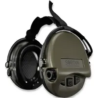 Sordin Cache-oreilles Supreme Mil AUX Neck, vert