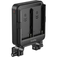 SmallRig Kit de plaque d'adaptation 5537 pour batteries de type NP-F pour tiges LWS de 15 mm (compatible UPS)