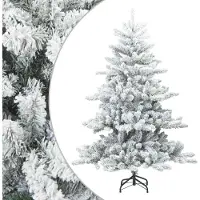 vidaXL Arbre de Noël Artificiel Moderne à Charnières Flocké avec Neige