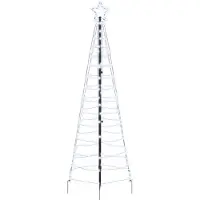 vidaXL Arbre de Noël LED avec 390 LED Blanc froid 250 cm Fer