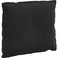 vidaXL Coussin de dossier Noir 60 x 50 cm Tissu velours côtelé