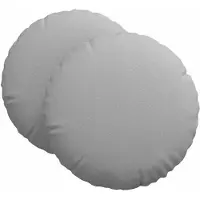 vidaXL Coussins De Siège 2 Pcs Gris Nuage Ø80 X 29 Cm Tissu