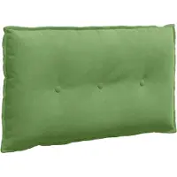 vidaXL Coussin dorsal vert clair 80 x 50 cm Tissu velours côtelé
