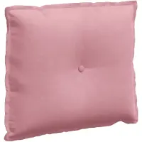 vidaXL Coussin De Dos Rose 60 X 50 Cm Tissu En Velours Côtelé