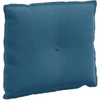 vidaXL Coussin dorsal bleu 60 x 50 cm tissu velours côtelé