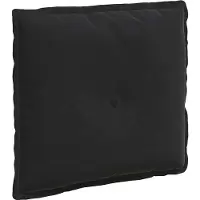 vidaXL Coussin de dossier Noir 50 x 45 cm Tissu velours côtelé