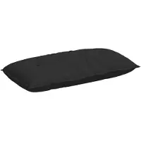 vidaXL Coussin De Dos Noir 100 X 50 Cm Tissu En Microfibre