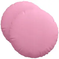 vidaXL Coussins De Siège 2 Pcs Rose Ø50 X 19 Cm Tissu