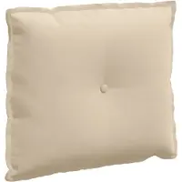 vidaXL Coussin lombaire, crème, 60 x 50 cm, tissu microfibre