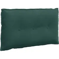 vidaXL Coussin De Dos Vert Foncé 80 X 50 Cm Tissu En Velours Côtelé