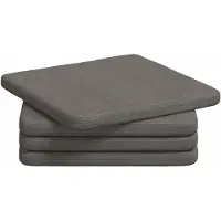 vidaXL Coussins De Siège 4 Pcs Gris Clair 40 X 40 X 3 Cm