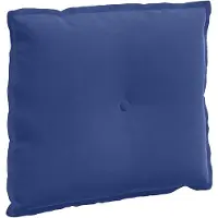 vidaXL Coussin De Dos Bleu Police 60 X 50 Cm Tissu En Velours Côtelé