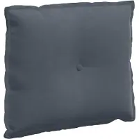 vidaXL Coussin dorsal gris foncé 60 x 50 cm Tissu velours côtelé