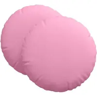 vidaXL Coussins De Siège 2 Pcs Rose Ø80 X 29 Cm Tissu
